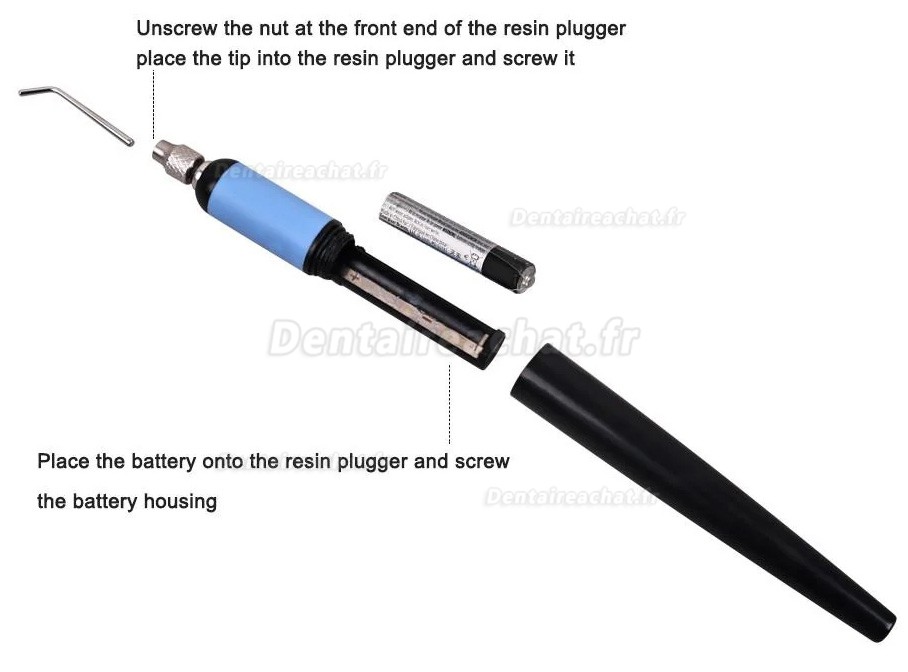 Outil de remplissage de résine dentaire, outils de restauration gingivale orale